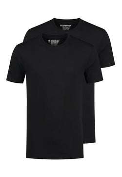 CLASSIC FIT 2-pack T-shirt O-hals - Zwart