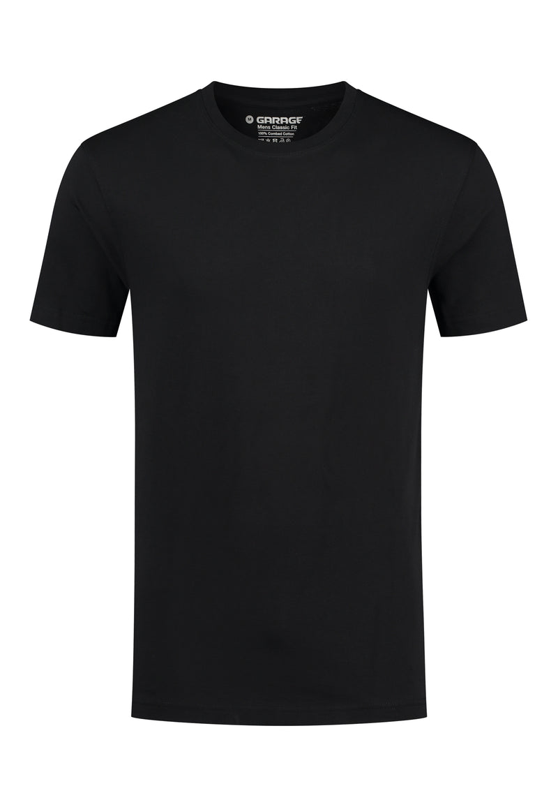CLASSIC FIT 2-pack T-shirt O-hals - Zwart