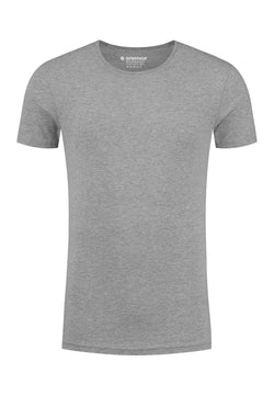 BODYFIT T-shirt O-hals - Grijs Mélânge                                