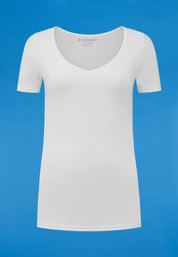 Basic v hals t shirts 2025 dames