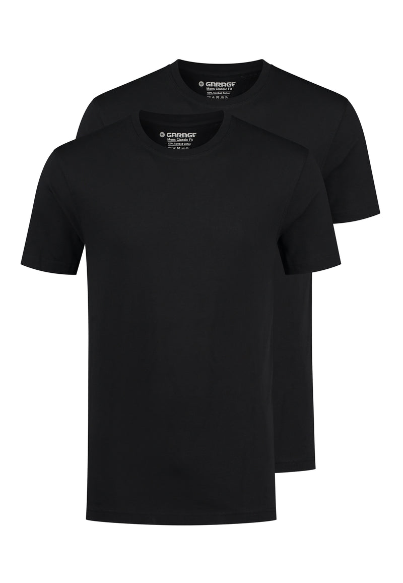 CLASSIC FIT 2-pack T-shirt O-neck - Black