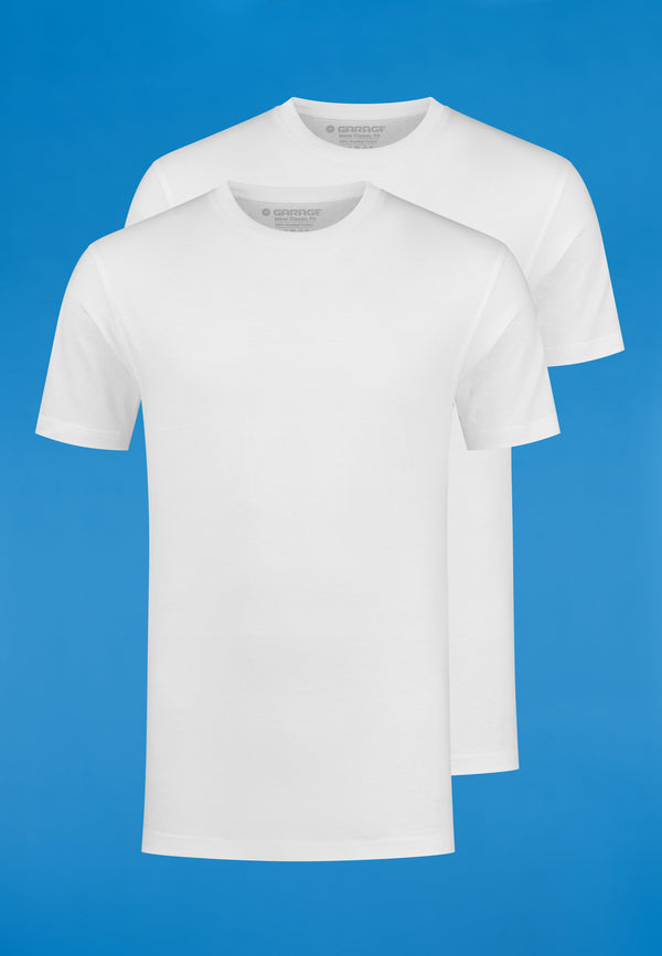CLASSIC FIT 2-pack T-shirt O-neck - White
