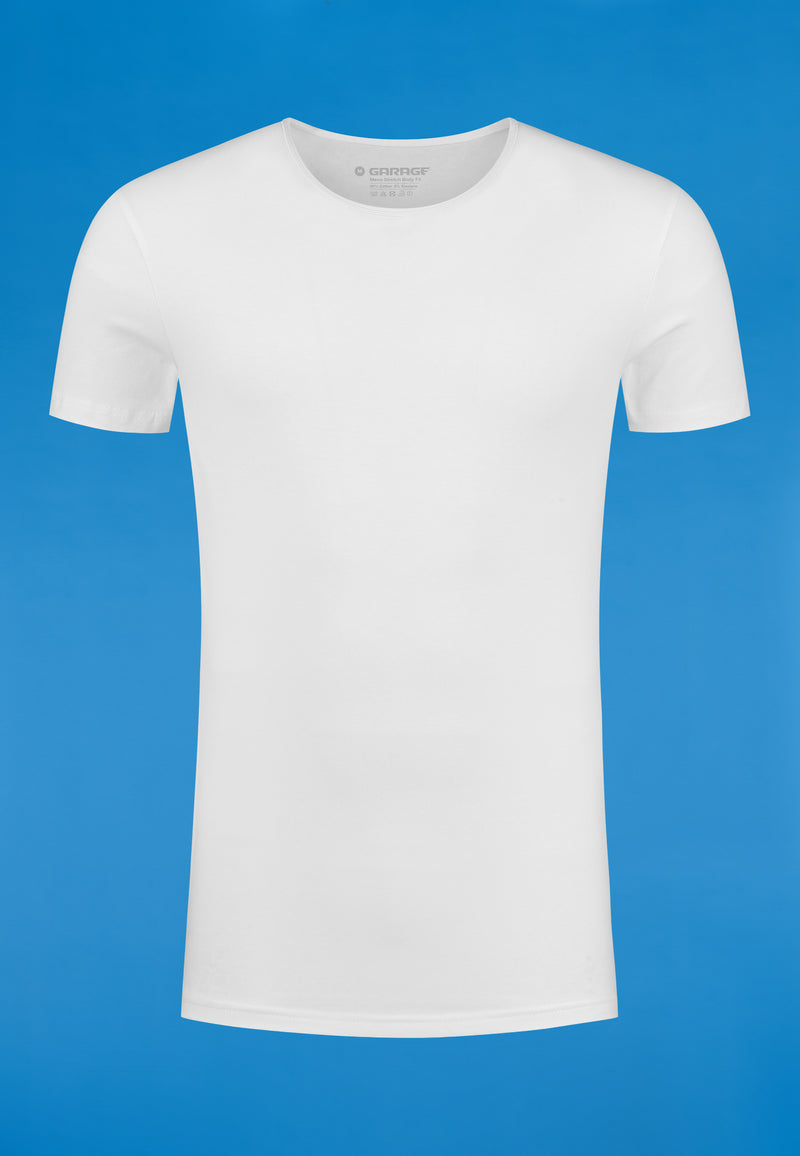 BODYFIT T-shirt O-neck - White