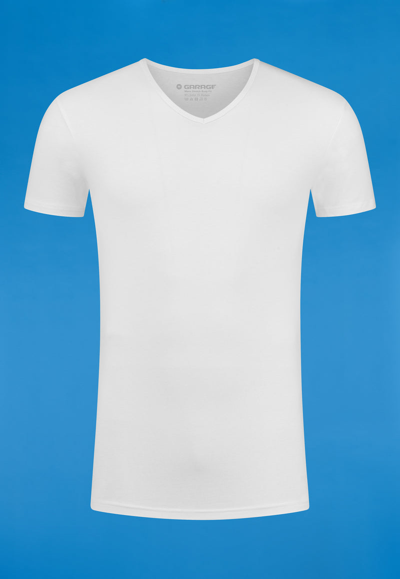 BODYFIT T-shirt V-neck - White