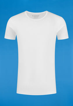 SEMI BODYFIT T-shirt O-neck - White