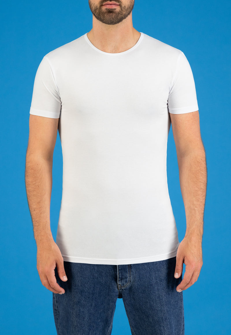 BODYFIT T-shirt O-neck - White